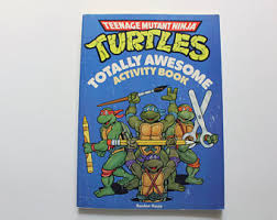 Teenage mutant ninja motorcycle coloring pages for kids printable. Tmnt Coloring Book Etsy