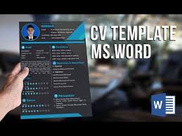Free Cv Template Mudah Di Edit Menggunakan Ms Word Kode 2 Youtube