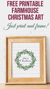 Free Printable Farmhouse Christmas Art Christmas Wall Art Printables Printable Christmas Decorations Christmas Art
