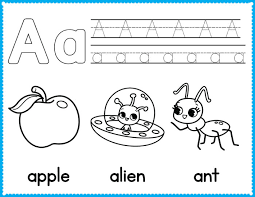 Each pages features a large letter with cute clipart inside the block letter for kids to color by beginning sounds. Alphabet Coloring Pages A Z For Kids Free Printable Coloring Pages For Kids Free Printable