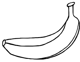 Platano Dibujo Para Colorear