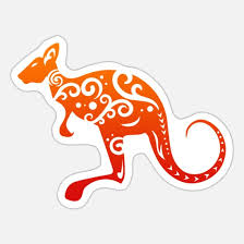 In fact, ancient warrior tattoos were designed to distinguish one tribe from another and to ward off enemies. Maori Kangaroo Polynesian Tribal Tattoo Gift Idea Sticker Spreadshirt