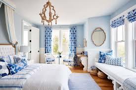 Evoking the serenity of the skies and clouds, a white on blue palette truly brings comfort and elegance to the fore in a calm and collected manner perfect for bedrooms. Sarah Richardson S Most Beautiful Bedrooms
