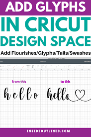 In some rare cases windows may not recognize the drivers for the cricut explore correctly and result in the system asking you to connect the usb cable to the explore during setup, never recognizing it. How To Use Glyphs In Cricut Design Space Mac And Pc 3 Different Ways Insideoutlined