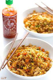 Spicy Chicken Fried Rice Gimme Some Oven Spicy Chicken Fried Rice Recipe Food Recipes