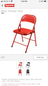 With over 65 years dedicated to quality production, supreme chair has the experience and knowledge to guaranty your customers feel right at home, sitting safely and comfortably, on a supreme chair. Supreme Supreme Folding Chair Grailed