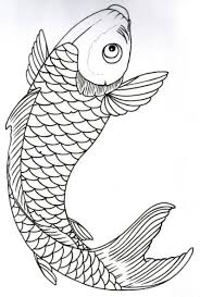 Koi Fish Tattoos Outline Google Desenho De Carpas Desenho Barco Desenhos Para Tatuagem