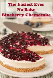 The Easiest Ever No Bake Blueberry Cheesecake Recipe Easy Cheesecake Recipes Cheesecake Recipes Healthy Cheesecake