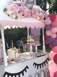 Unicorn Birthday Party Kara S Party Ideas Unicorn Themed Birthday Party Unicorn Theme Party Birthday Party Tables