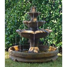 Henri Studio Montreux 51 H Relic Lava 4 Tier Garden Fountain 3d898 Lamps Plus In 2020 Outdoor Wall Fountains Outdoor Flooring Fountains Outdoor