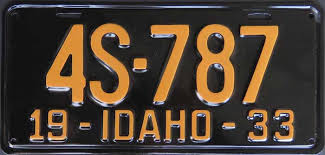 Image result for Federal Yellow 1956 Idaho State of