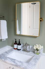 Our Powder Room Painting The Walls Sage Green In 2020 Powder Room Mirror Bathroom Wall Colors Sage Green Kitchen Walls