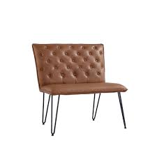 Dine like a king with these stylish, comfortable & upholstered dining bench at alibaba.com. Ki Small Tan Studded Back Dining Bench With Hairpin Legs Country Furniture Barn