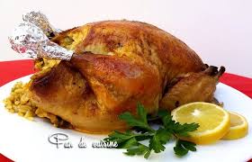Bonjour Je Vous Propose Un Poulet Roti Farci Aux Riz Au Four A La Chaire Tres Tendre Bien Epice Et Bien Dore Food Meals Cuisine