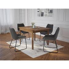 Recevez sans compter avec cette superbe table de salle à manger avec rallonge en chêne massif standing. Table De Salle A Manger Nspire Avec Rallonge De Mi Siecle Noyer 35 5 Po 201 546wal Rona