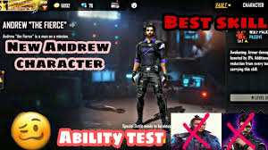Check spelling or type a new query. Free Fire New Andrew The Fierce Character Ability Test Youtube