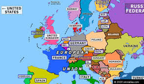 Europe map and satellite image. Brexit Historical Atlas Of Europe 31 January 2020 Omniatlas