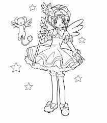 Cardcaptor sakura, abbreviated as ccs, is a japanese manga series written and illustrated by the manga group clamp. Cardcaptor Sakura Coloring Pages Coloring Home