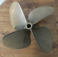 Vintage Johnson 4 Blade Bronze 14x20 Boat Propeller 1 1 16 Bore Taper To 7 8 Jonhson Bronze Boat Propellers Vintage Brass