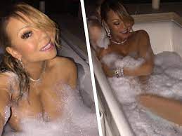 Mariah Carey Covered In Diamonds And Bubbles