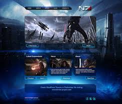 Mass Effect 3 Free Psd Template Psd Template Free Free Photoshop Photoshop Freebies