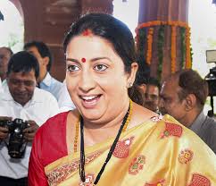 Smriti zubin irani, minister of textiles, information and broadcasting of india, and karan johar union minister smriti irani on thursday launched a scathing attack in lok sabha on congress leader. Smriti Irani Has Her Eyes On The Prize Telegraph India