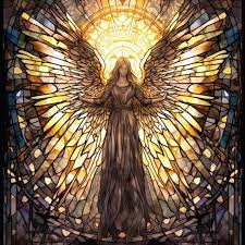 Angel Stained Glass Window Cling