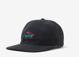 Butter Goods Racing 6 Panel Polo Cap Black Cap Black Things To Sell