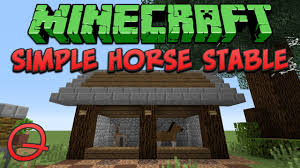 Maybe you would like to learn more about one of these? Minecraft Simple Horse Stable Quick Tutorial Youtube