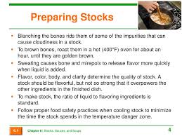 Basic stock recipe and preparation/cooking method. Ppt Chapter 6 Stocks Sauces And Soups Powerpoint Presentation Free Download Id 2764710