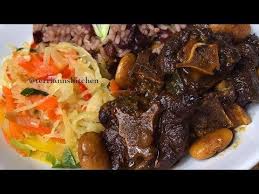 The Best Stew Oxtails Terri Ann S Kitchen And Butter Beans Youtube Butter Beans Jamaican Recipes Oxtail Recipes