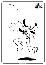Free Printable Disney Pluto Pdf Coloring Page In 2020 Cartoon Coloring Pages Love Coloring Pages Birthday Coloring Pages