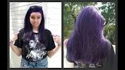 Before And After Crazy Colour Hot Purple