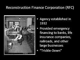 This legislation created the reconstruction finance corporation (rfc) under the following terms: The Reconstruction Finance Corporation Was Designed To Quizlet