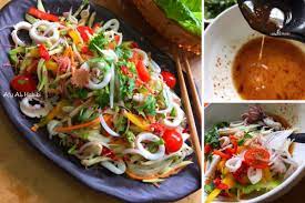 Hidangan kerabu sotong ala thai ni memang sesuai sangat dijadikan sebagai pembuka selera! Resipi Kerabu Sotong Thai Yang Sangat Sedap