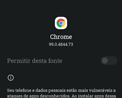 Imagem de Não instale aplicativos de fontes desconhecidas