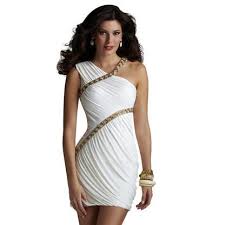 Short Greek Goddess Dress 178 00 One Shoulder Cocktail Dress Classic Cocktail Dress Ivory Cocktail Dress