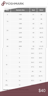 Wild Fable Size Chart Wild Fable Size Chart Fables