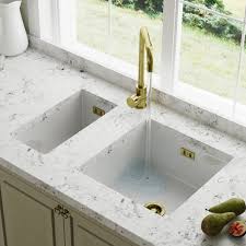 Manufacturer part number (s) gosink1v2. Astini Hampton 150 1 5 Bowl White Ceramic Undermount Kitchen Sink Bronze Waste Kitchen From Taps Uk
