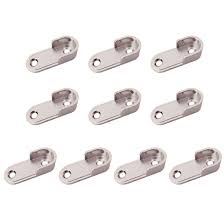 Ensure your wardrobe rail is substantially supported and can withstand weight with the toolstation range of wardrobe fittings. Sipery 10pcs Oval Closet Rod End Supports Flanges Socket Wardrobe Hanging Rail Rod End Bracket Support For 16mm 0 6inch Diameter Rod Buy Online At Best Price In Uae Amazon Ae
