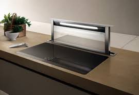 Adagio Campana Downdraft De Elica El Fabricante Elica Tiene Un Modelo De Extractor De Cocina Que Es Tipo Dow Extractores De Cocina Cocina Electrica Encimeras