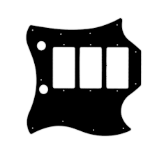 Ebony, gloss nitrocellulose lacquer finish, mahogany body, bound 12 radius. Wd Custom Pickguard For Gibson Captain Kirk Douglas Signature Roots Sg