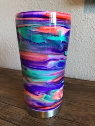 Alcohol ink is an absolute trend among creative people. Marble Tumbler With Alcohol Ink Cheap Online Shopping
