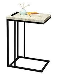 Ehemco Slide Under Sofa Side Table With Faux Marble Top A Https Www Amazon Com Dp B07f7r4mg8 Ref Cm Sw R Pi Dp Sofa End Tables Sofa Side Table End Tables