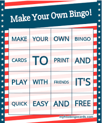 Type your own title and instructions to fit perfectly with any event! Free Printable And Virtual Bingo Card Generator