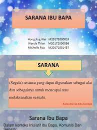 Ladap sarana ibubapa dan sarana sekolah. Sarana Ibu Bapa