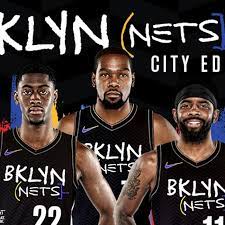 The nets' big 3 of kevin durant, kyrie irving and james harden started slow, then combined to score the first playing in his first postseason game since tearing his achilles tendon in game 5 of the nba finals credit also was given to celtics big man robert williams iii, who had nine blocked shots and. Nets Basquiat Themed City Edition Gear Goes On Sale With Big Three Promotion Netsdaily