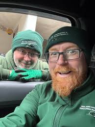 Chris and Jason working hard