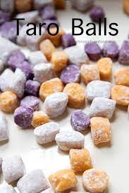 How To Make Taro Balls China Sichuan Food Asian Desserts Taro Recipes Chinese Dessert