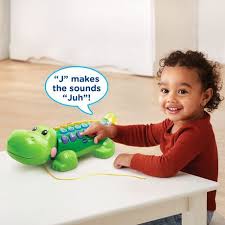 Vtech alphabet apple review #familyfunstuff watch this video and see this fun learning toy from vtech that helps your child with spelling. Vtech Pull Learn Alphagator English Version Walmart Canada
